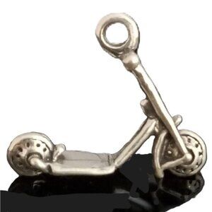 Last One! Artisan SCOOTER Pendant 1.4 g STERLING SILVER 19 mm NEW